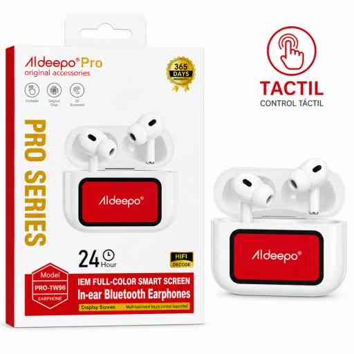 ALDEEPO PRO-TW96 AUDIFONO BLUETOOTH CON PANTALLA