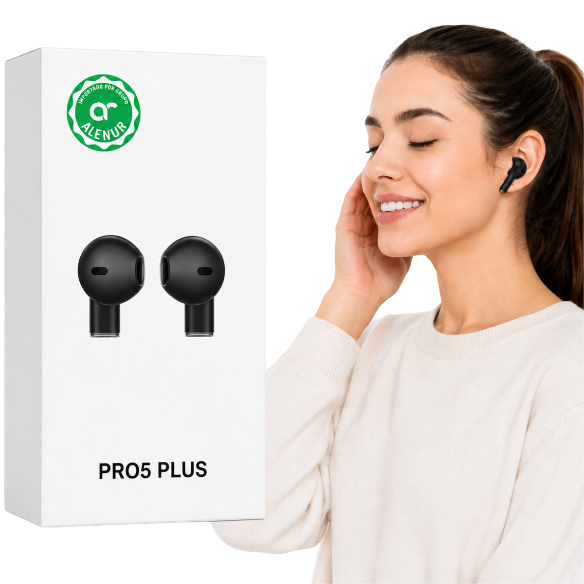 PRO5 PLUS  AUDIFONO BLUETOOTH (NEGRO)