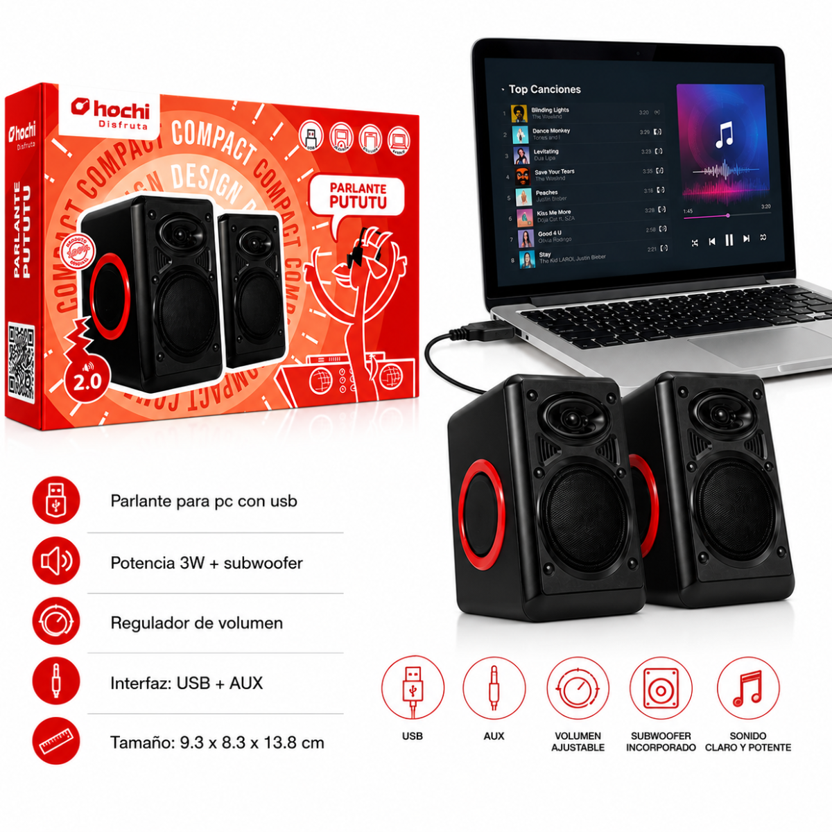 HOCHI PARLANTE PUTUTU PARA PC