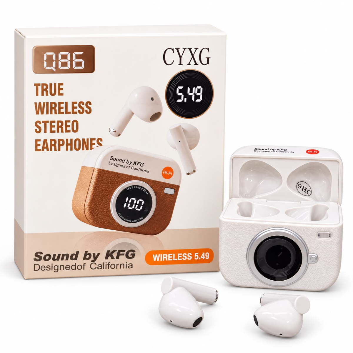 Q86 AUDIFONO BLUETOOTH (AMARILLO)