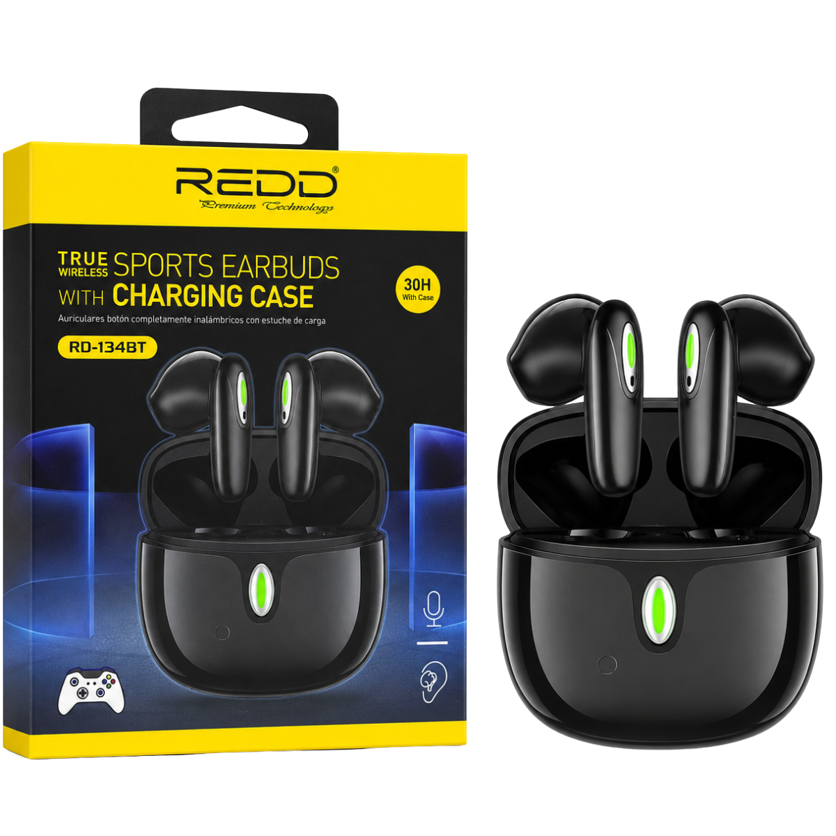 REDD RD-134BT AUDIFONO BLUETOOTH (NEGRO)