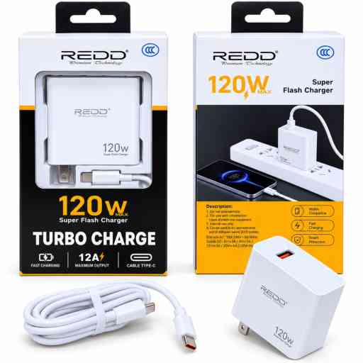 REDD RD-6121 CARGADOR TURBO 120W