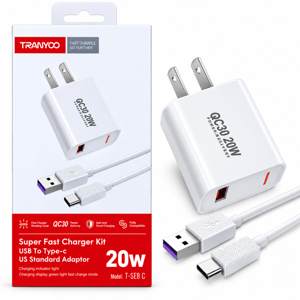 TRANYOO SE8-C CARGADOR 20W