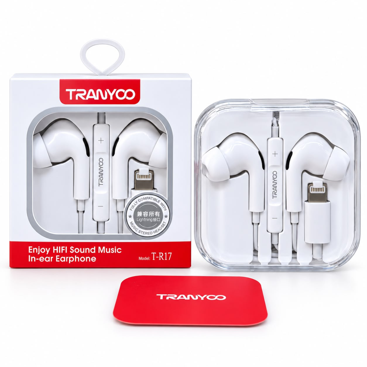 TRANYOO T-R17 AUDIFONO CONECTOR LIGHTNING