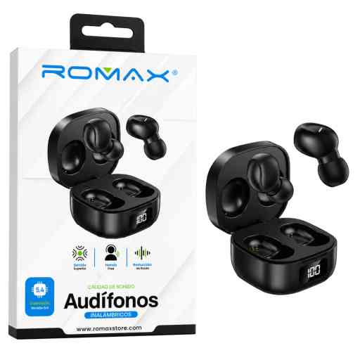 ROMAX TCA0351 AUDIFONO BLUETOOTH (NEGRO)