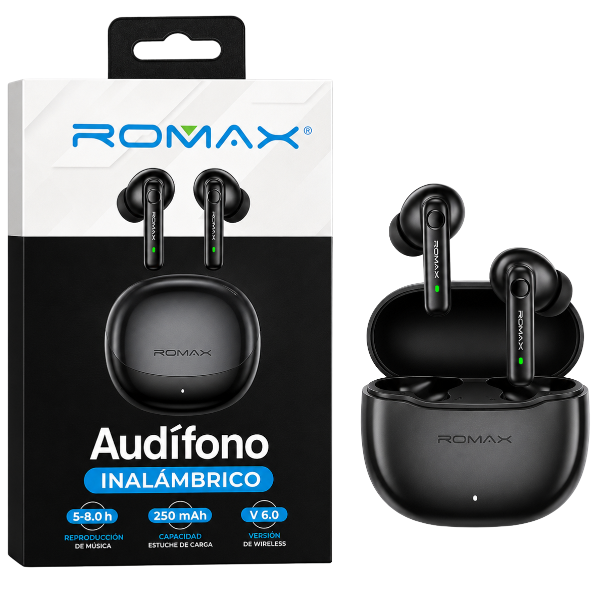 ROMAX TCA0377 AUDIFONO BLUETOOTH
