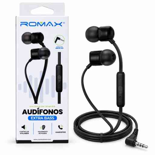 ROMAX TCA0384 AUDIFONO JACK 3.5MM