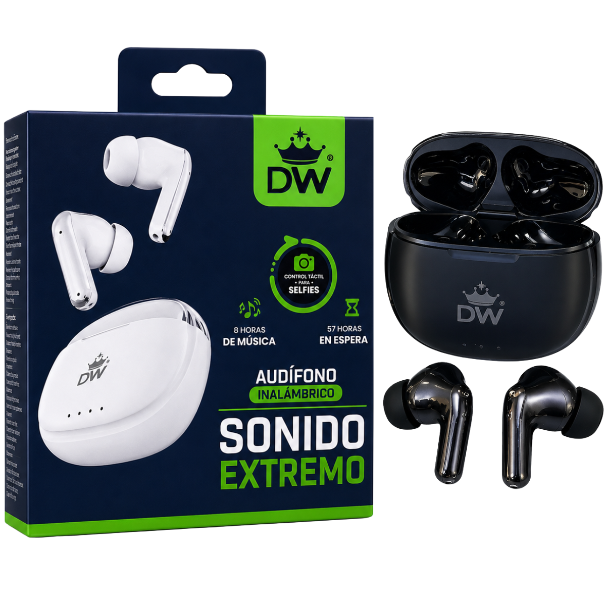 DW TCA0407 AUDIFONO BLUETOOTH (NEGRO)
