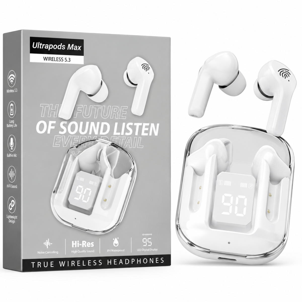 ULTRAPODS MAX AUDIFONO BLUETOOTH (BLANCO)