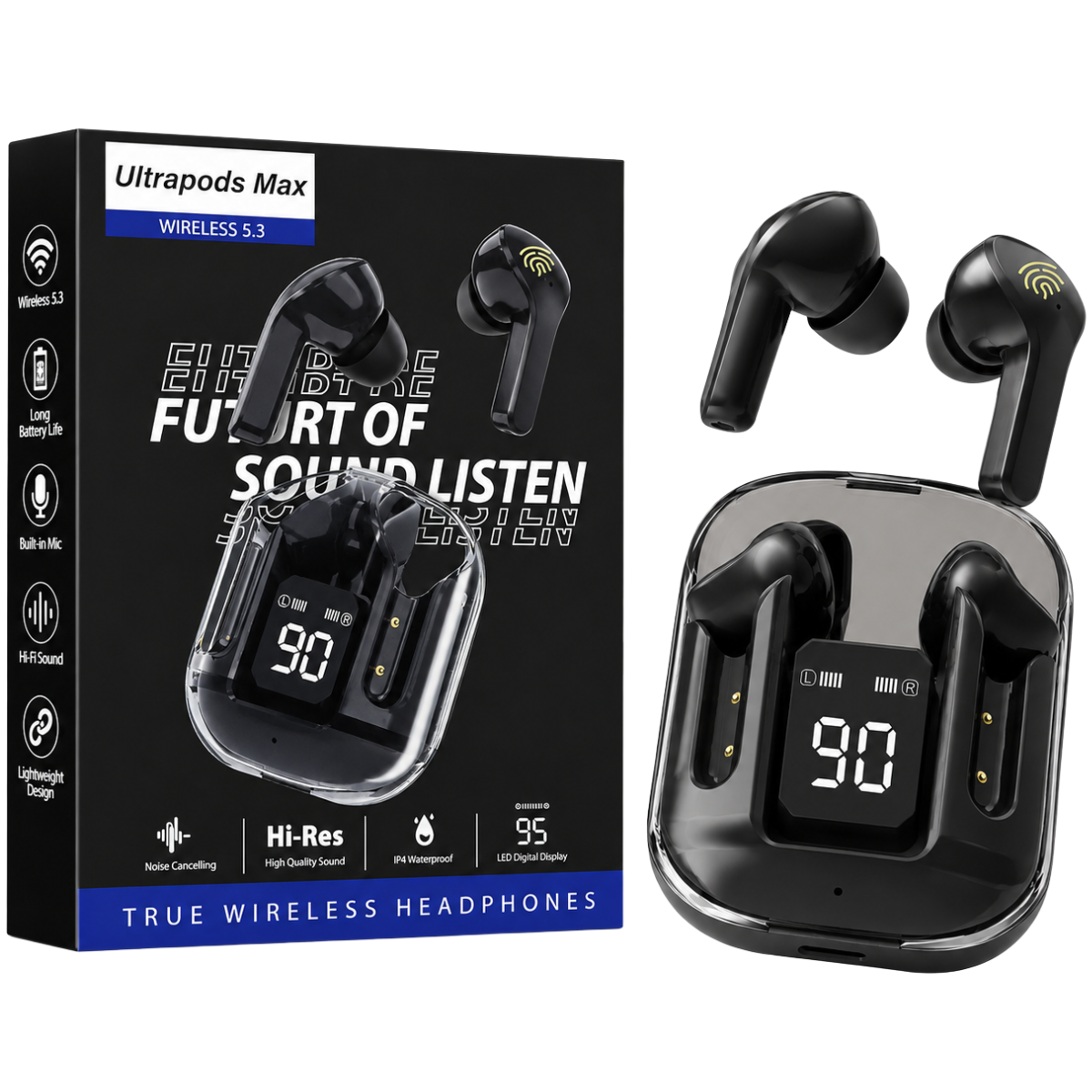 ULTRAPODS MAX AUDIFONO BLUETOOTH (NEGRO)