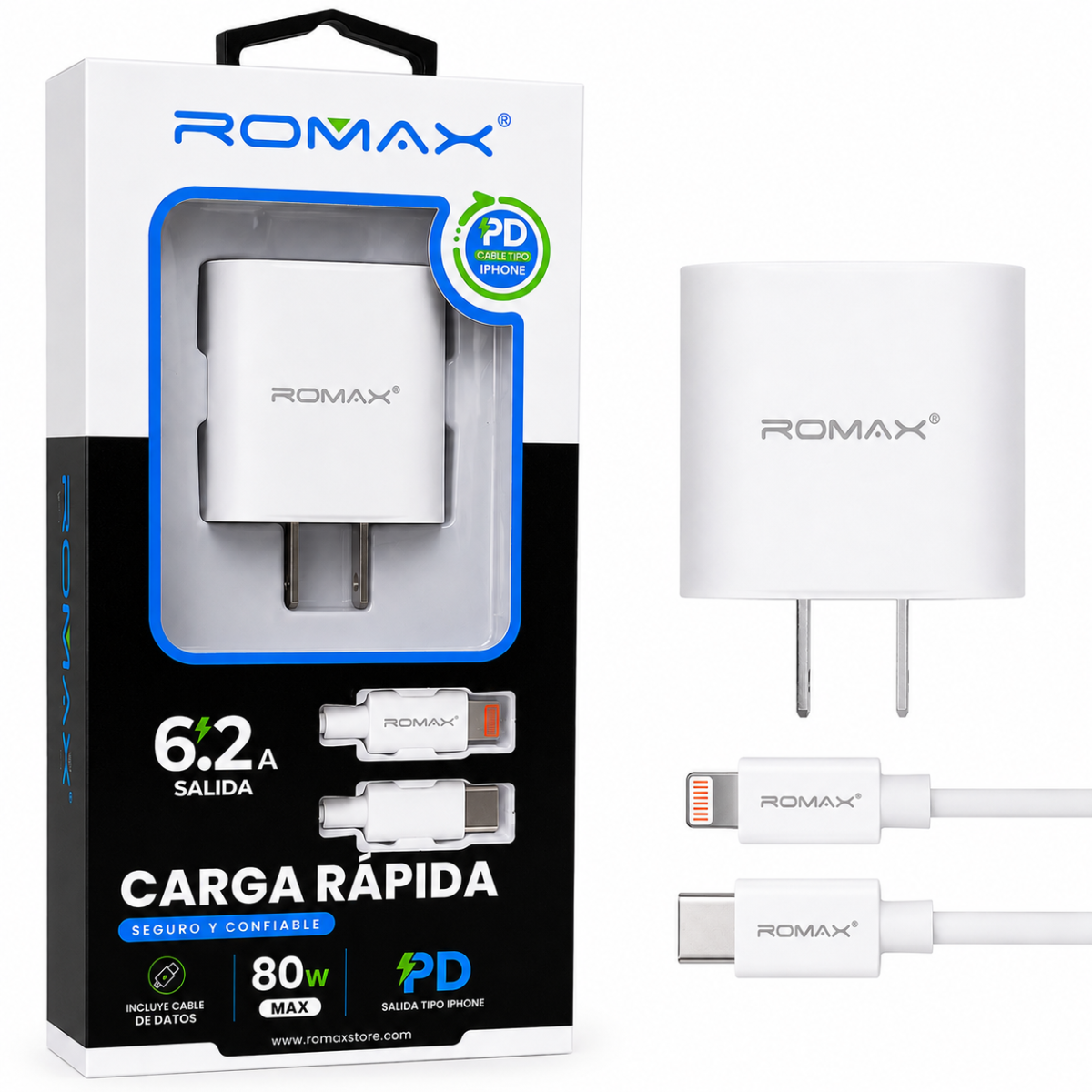 ROMAX TCC0240 CARGADOR 80W