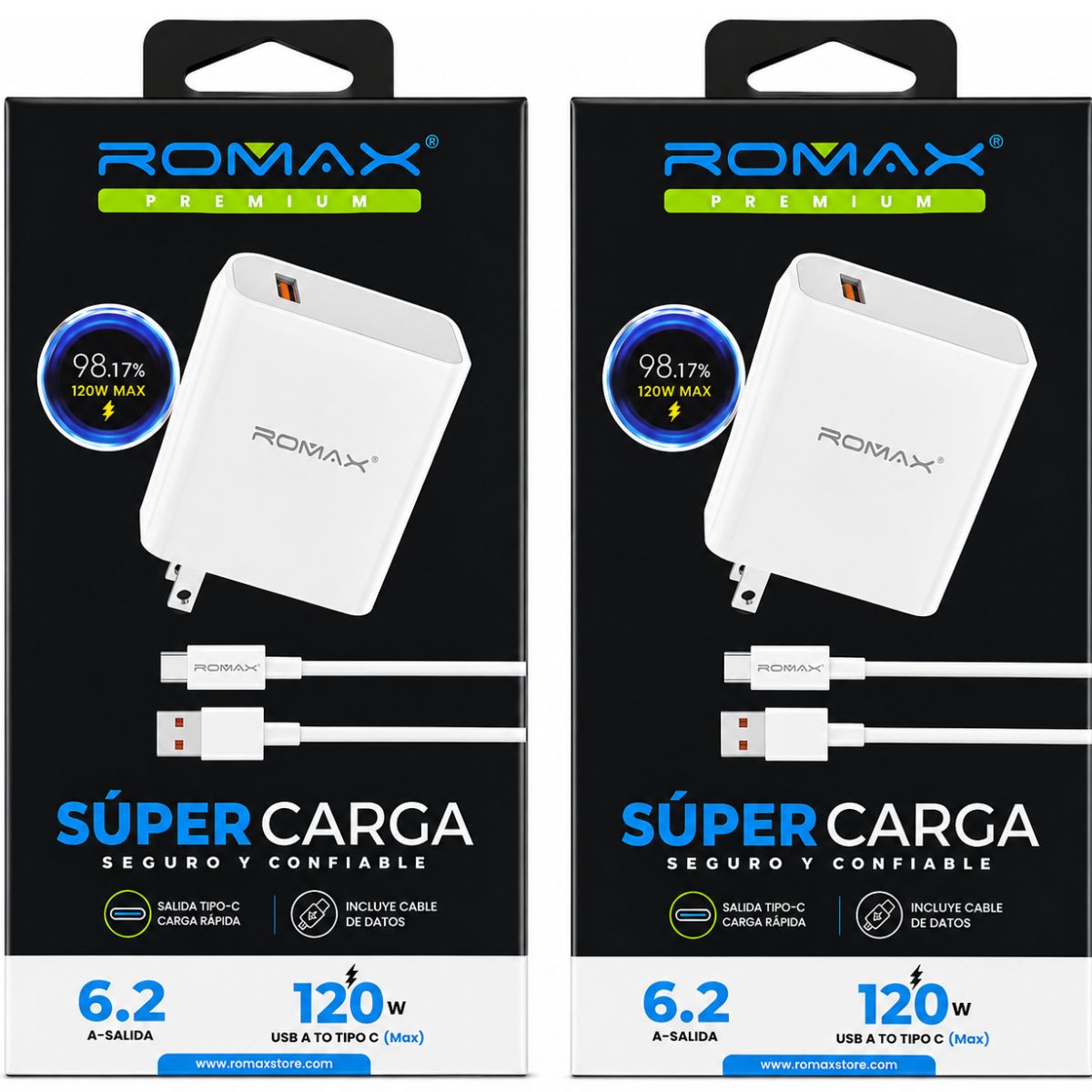ROMAX TCC0551 120W CARGADOR SEGUNDERO