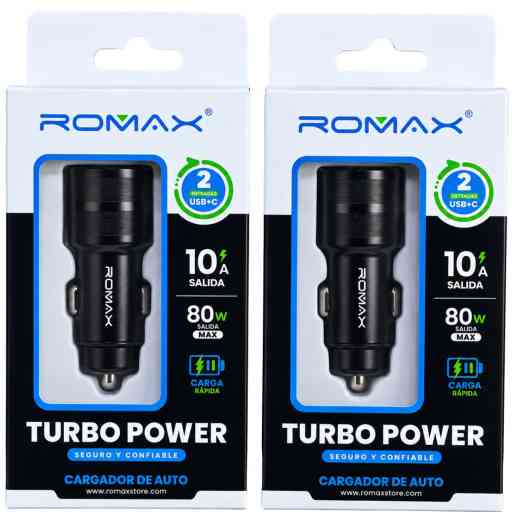ROMAX TCC0579 80W CARGADOR DE AUTO