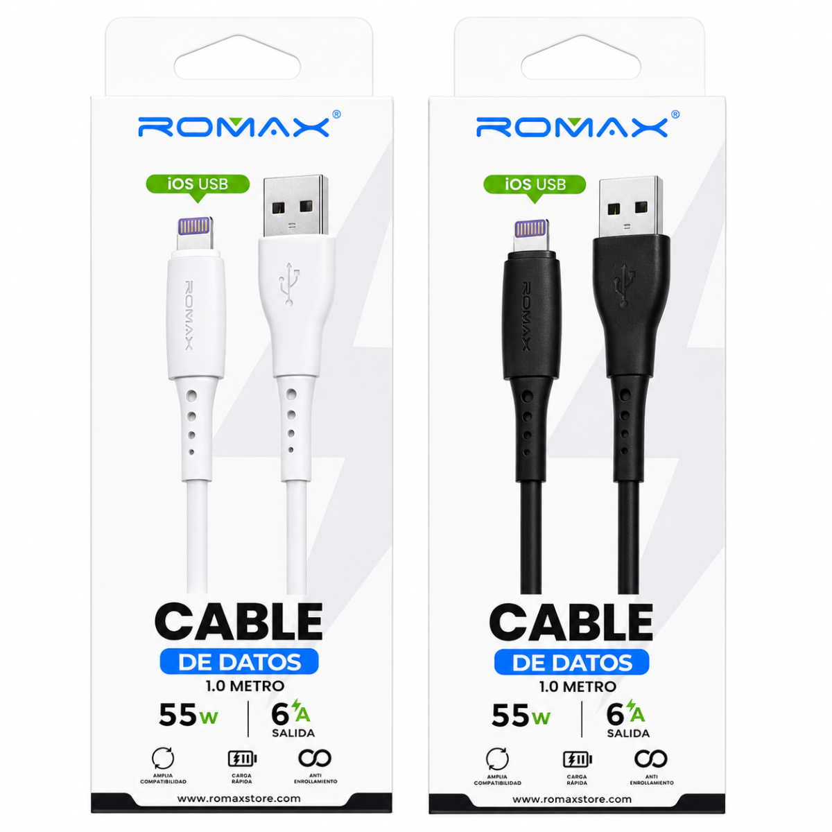 ROMAX TCD0854 CABLE USB LIGHTNING