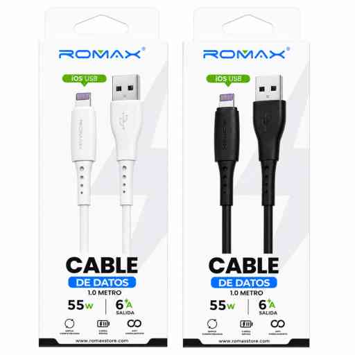 ROMAX TCD0854 CABLE USB LIGHTNING
