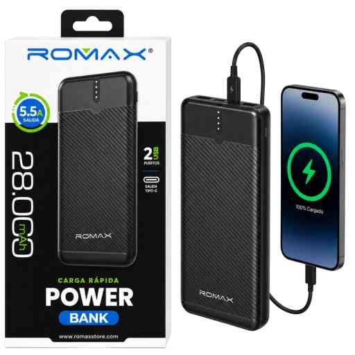 ROMAX TCP0177 PORTATIL 28000MAH