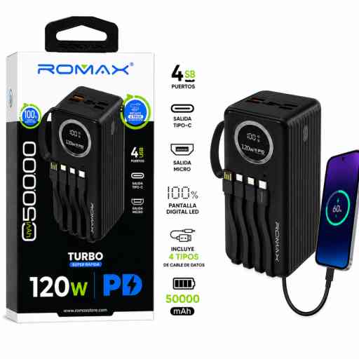ROMAX TCP0209 PORTATIL 70000MAH