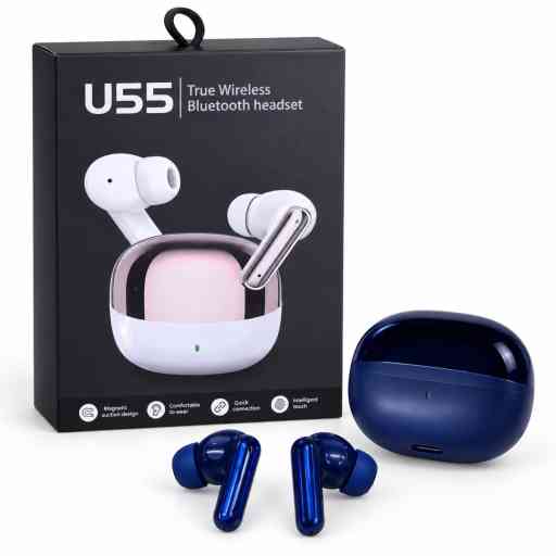 U55 AUDIFONO BLUETOOTH (AZUL)