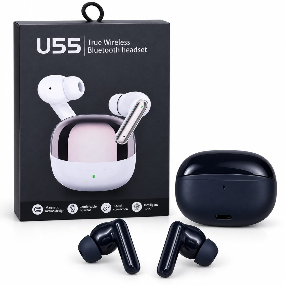 U55 AUDIFONO BLUETOOTH (NEGRO)
