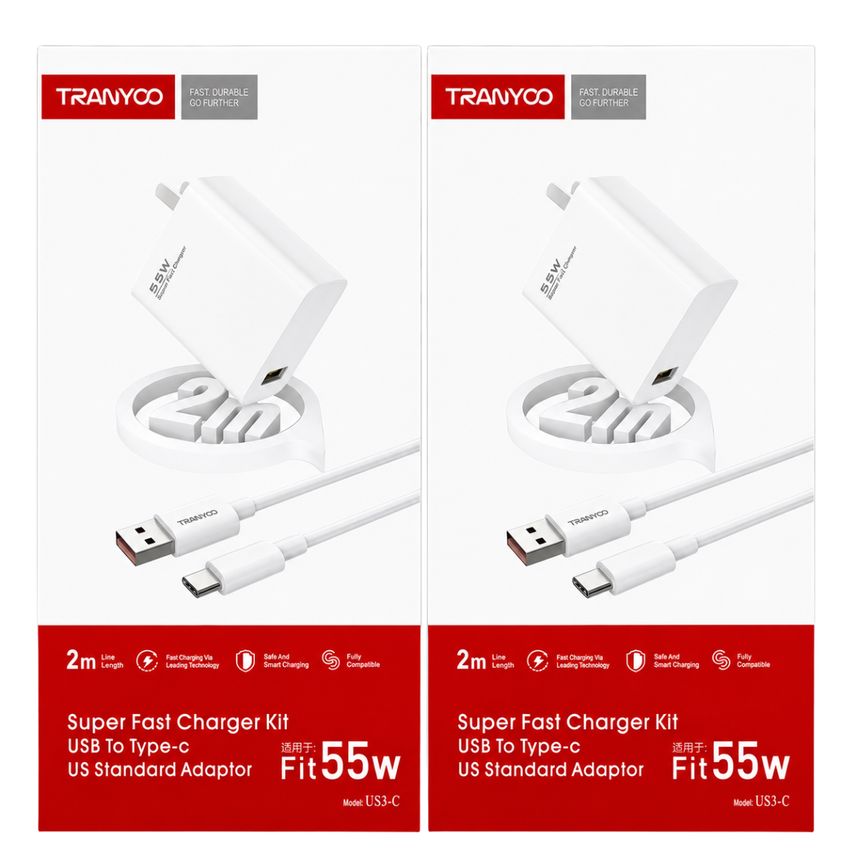 TRANYOO US3-C CARGADOR 55W TIPO C