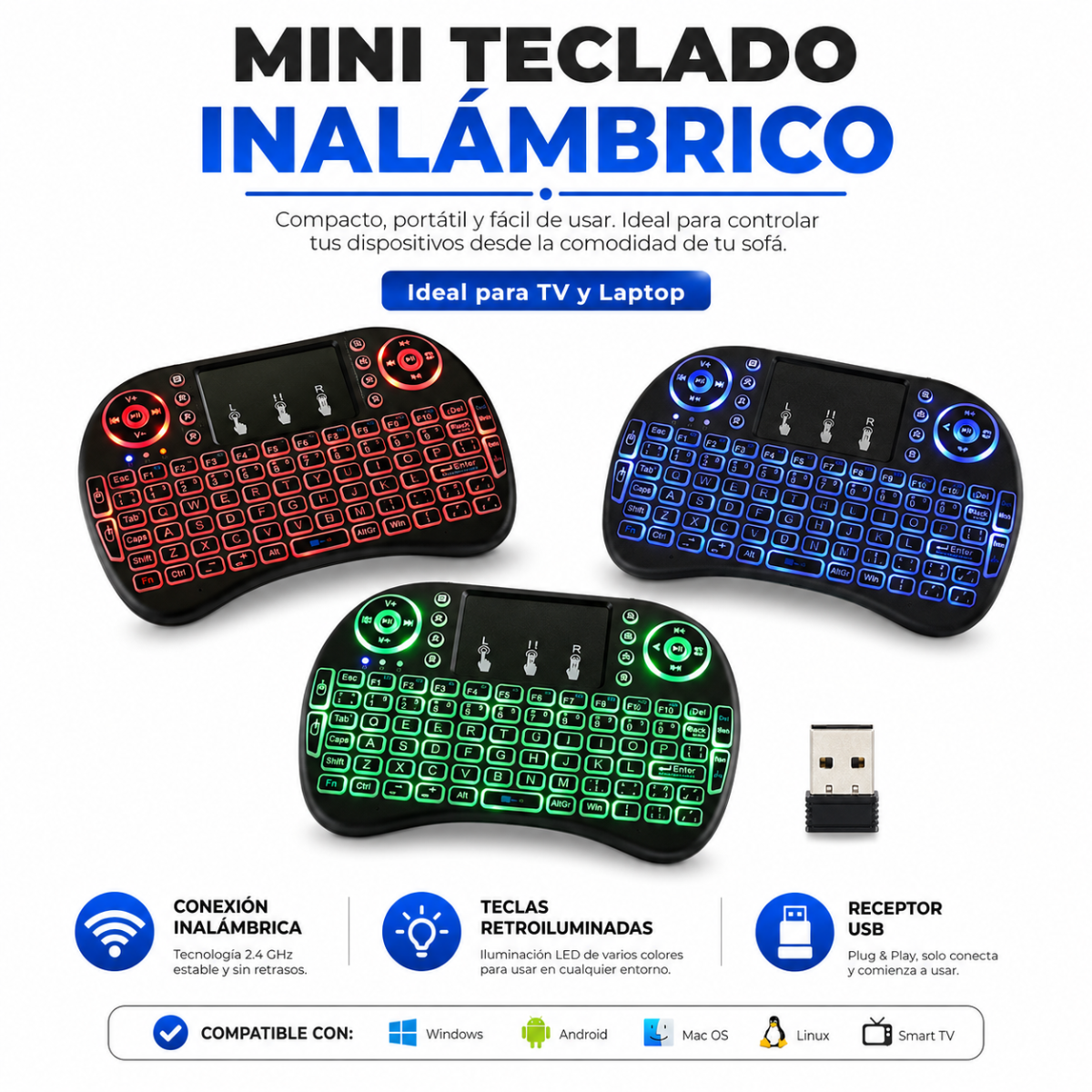 MINI TECLADO RGB