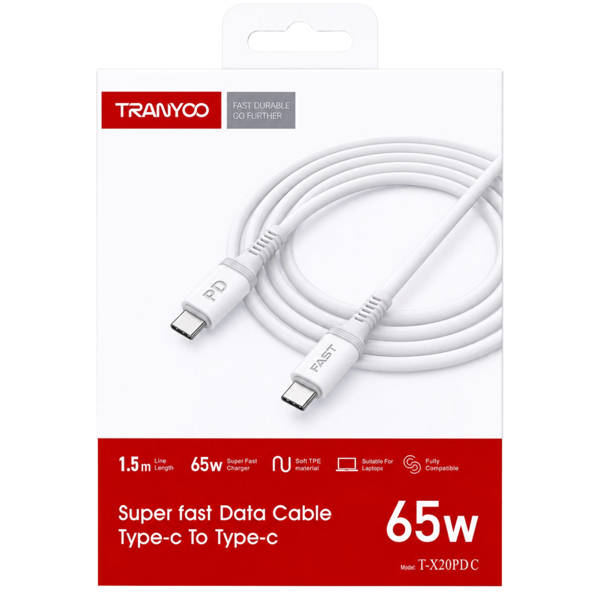 TRANYOO T-X20PDC CABLE 65W PD
