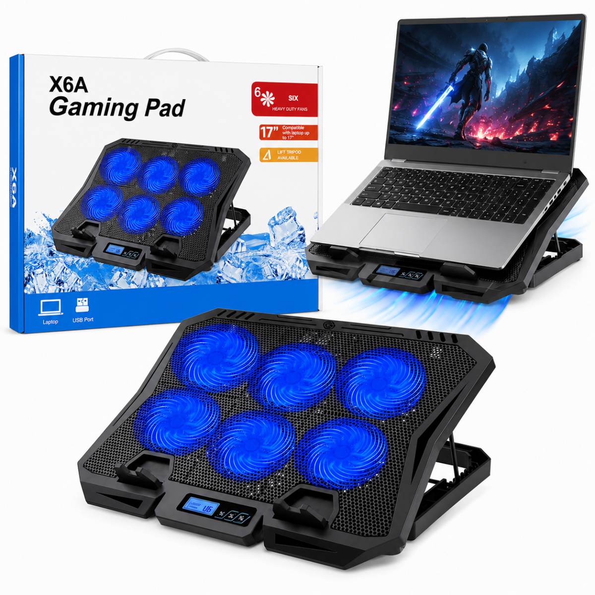 COOLER X6A CON 6 VENTILADOR